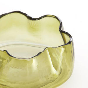 Light & Living Murada Glass Bowl Green 20cm